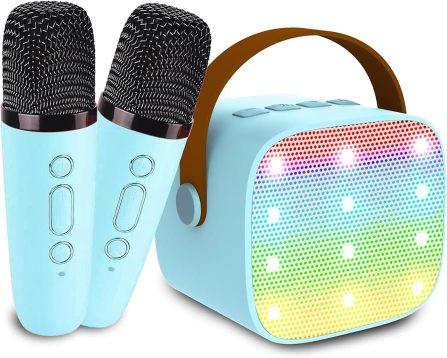 Kids Bluetooth Speaker with Wireless Mic – Portable Karaoke Player - Image 2
